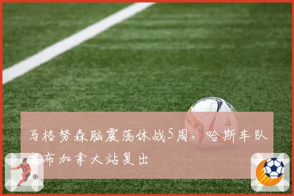 马格努森脑震荡休战5周，哈斯车队宣布加拿大站复出