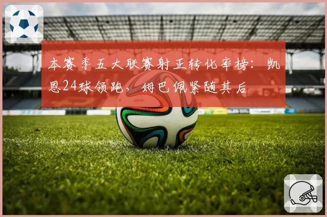 本赛季五大联赛射正转化率榜：凯恩24球领跑，姆巴佩紧随其后