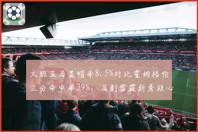文班亚马盖帽率8.5%对比霍姆格伦三分命中率39%，马刺雷霆新秀核心攻防博弈